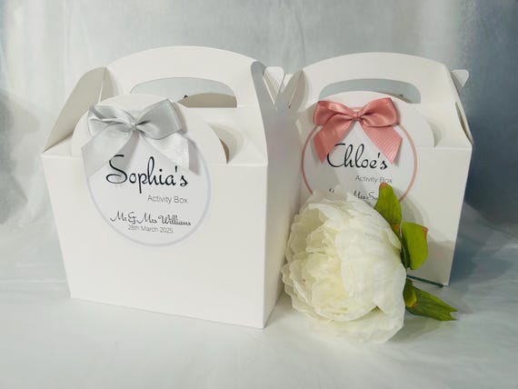 Children's Activity Box, Wedding Activity Pack, Personalised