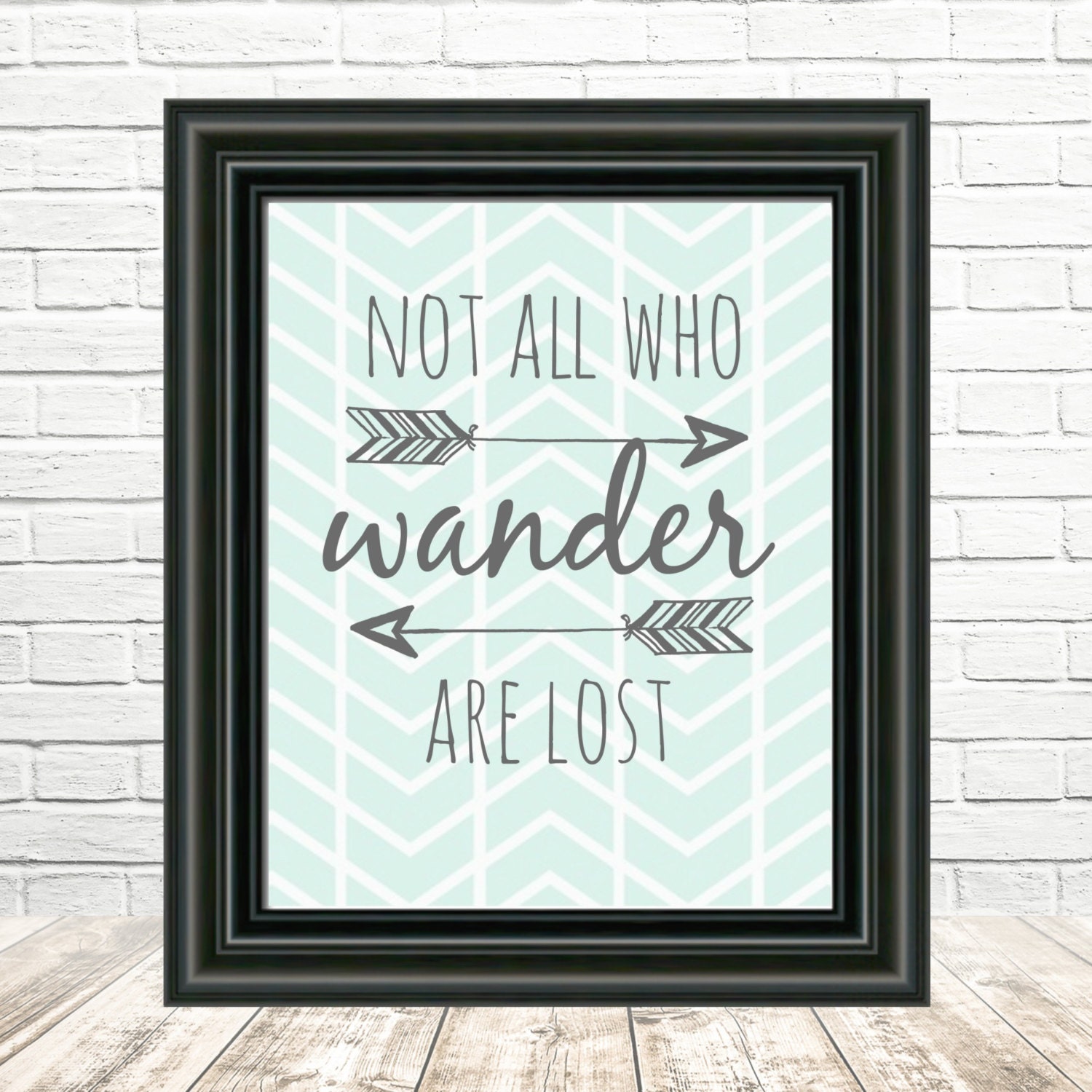 Not all who wander are lost arrows 8x10 Instant download | Etsy