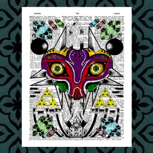 Majoras Mask - Dictionary Page Art