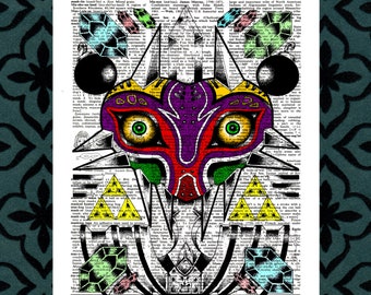 Majoras Mask - Dictionary Page Art