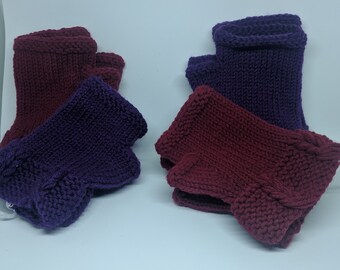 Reknit fingerless gloves