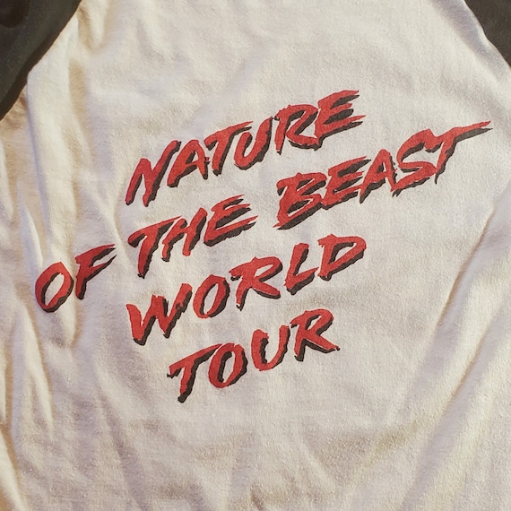 Vintage 1980s April Wine 'nature of the Beast' Concert Tour T