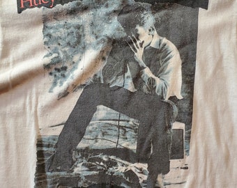 Vintage 1988 Huey Lewis and the News 'Small World' Concert Tour T-Shirt