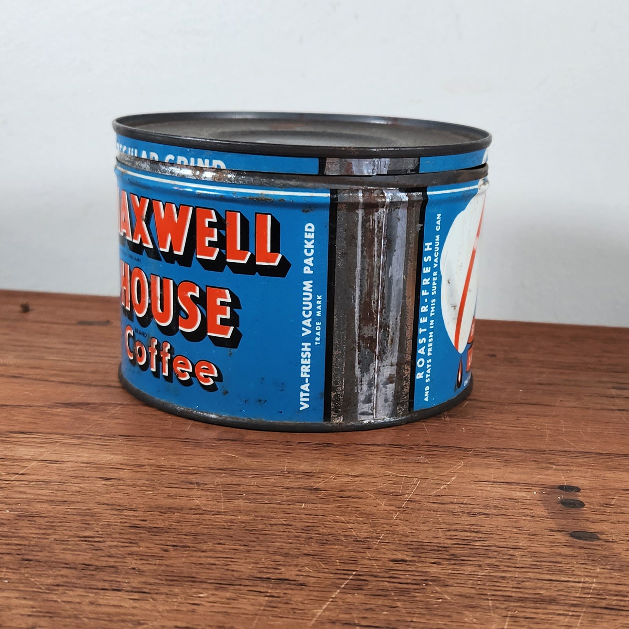 Vintage Maxwell House 1/2 Pound Coffee Tin / Can General