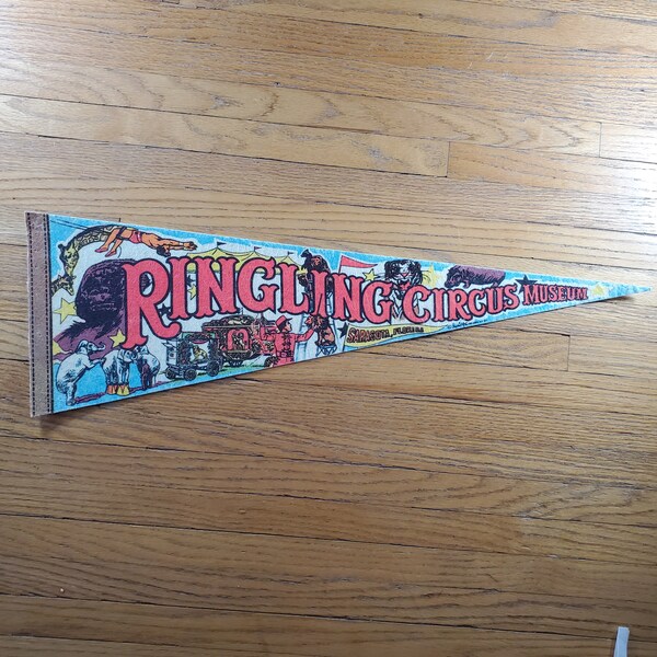 Vintage Felt Circus Pennant - Ringling Circus Museum