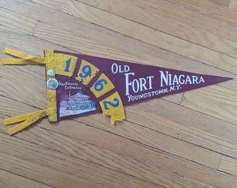 Vintage Pennant - Old Fort Niagara, New York