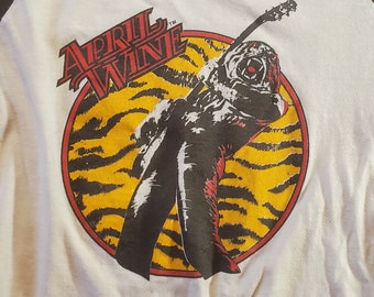 Vintage 1980s April WIne 'Nature of the Beast' Concert Tour T-Shirt