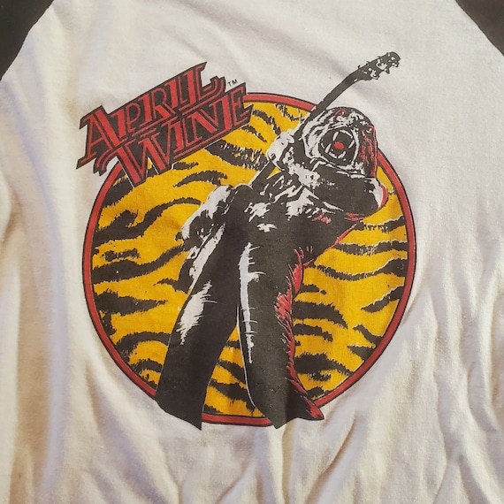 Vintage 1980s April Wine 'nature of the Beast' Concert Tour T