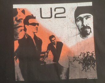 Vintage 2001 U2 Elevation Tour Concert T Shirt