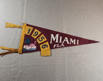 Vintage Pennant - Miami 1955