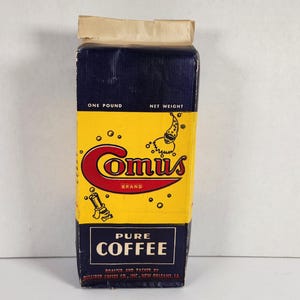 Vintage Comus 1 Pound Coffee Bag - Oulliber Coffee Company, New Orleans, Louisiana