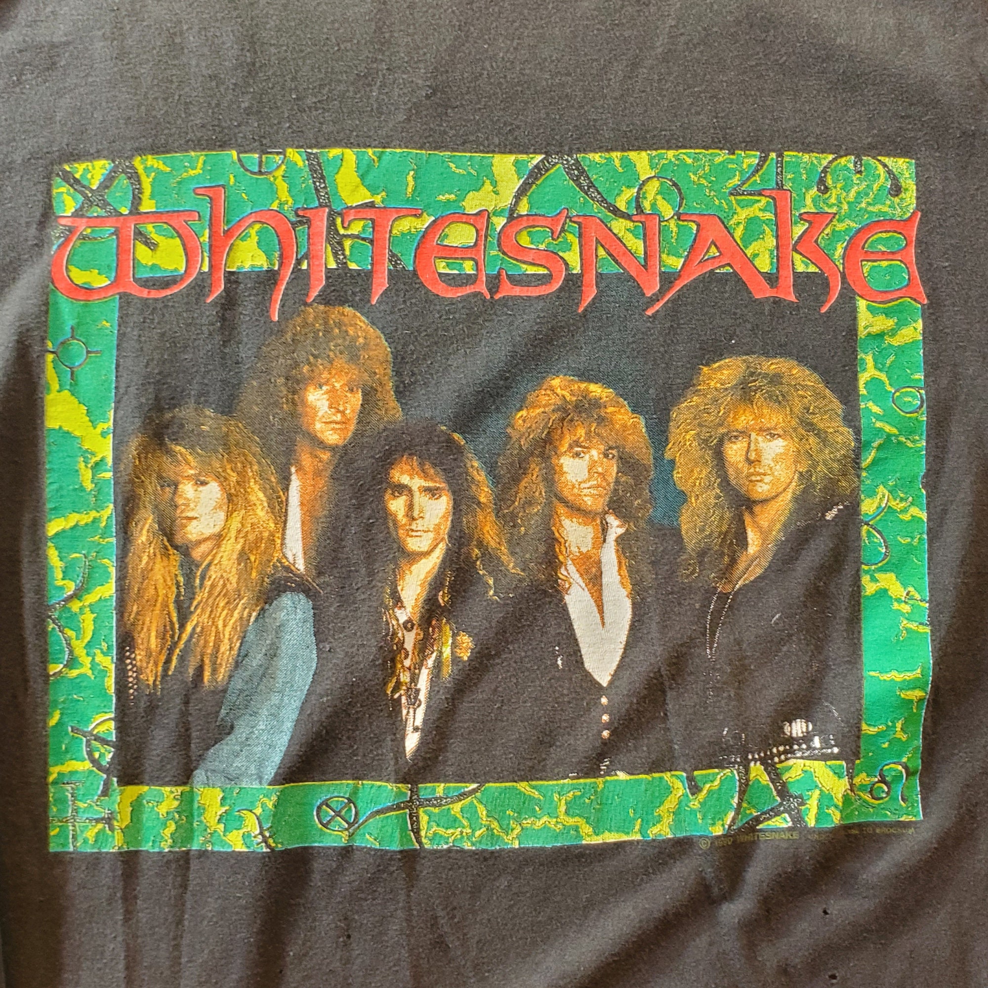 Vintage 1990 Whitesnake 'liquor & Poker' Concert Tour T-shirt - Etsy
