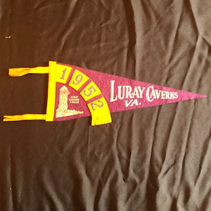 Vintage Pennant - Luray Caverns, Virginia