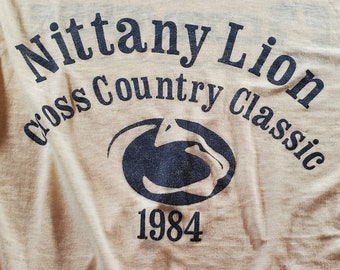 Vintage Converse 1984 Single Stitch Penn State Nittany Lions Cross Country Classic T-Shirt