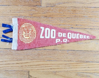 Vintage Pennant - Zoo de Quebec