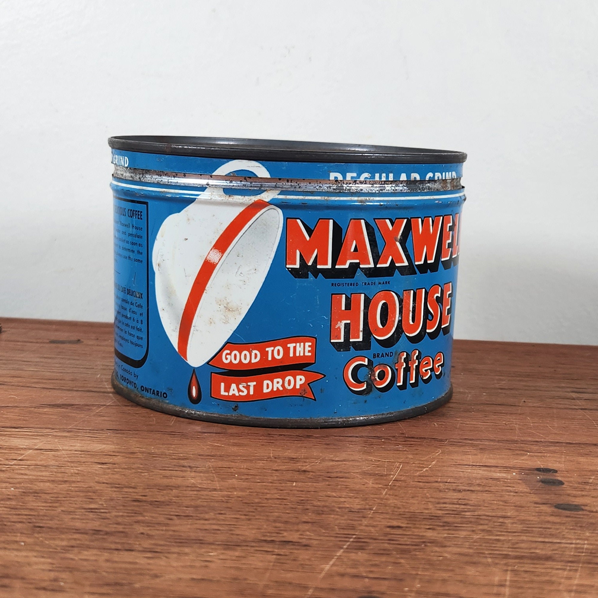 【ヴィンテージ】コーヒー缶 MAXWELL HOUSE COFFEE ビンテージ コーヒー缶 