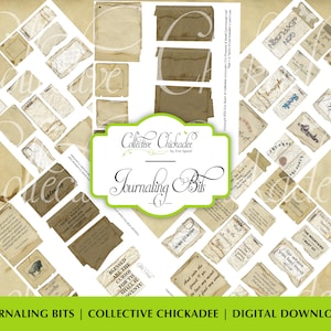 Journaling Bits, Frasi di avventura, Download digitale, Arte, Art Collage Sheet, Junk Journal, Scrapbook, Stampabile, Ephemera, Instant Download