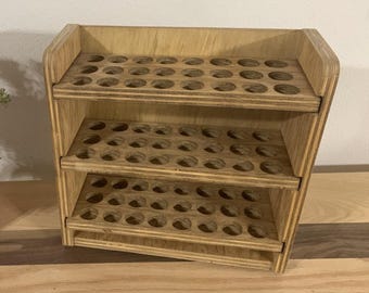 Estante de almacenamiento de 72 botellas de aceites esenciales / Estante de exhibición de madera