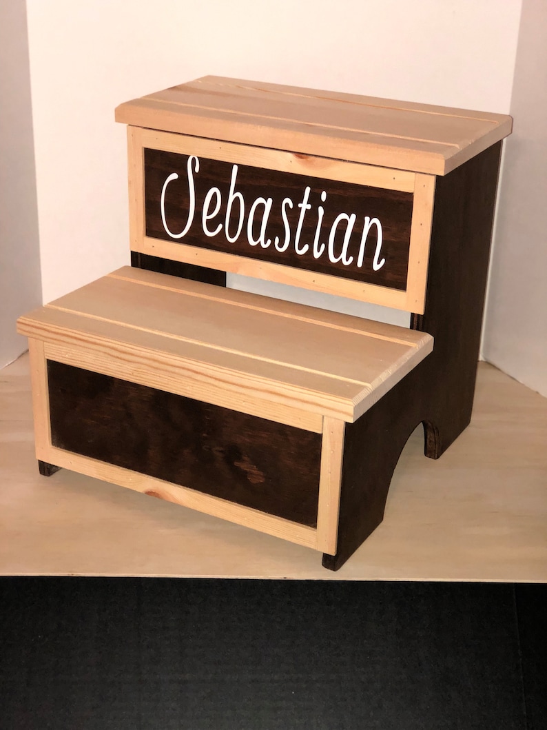 Personalized Wooden Step Stool for Kids | Handmade Toddler Stool With ...