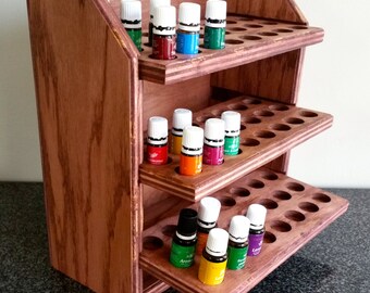 72-Bottle Essential Oil Shelf | Removable Trays, Wall Mountable