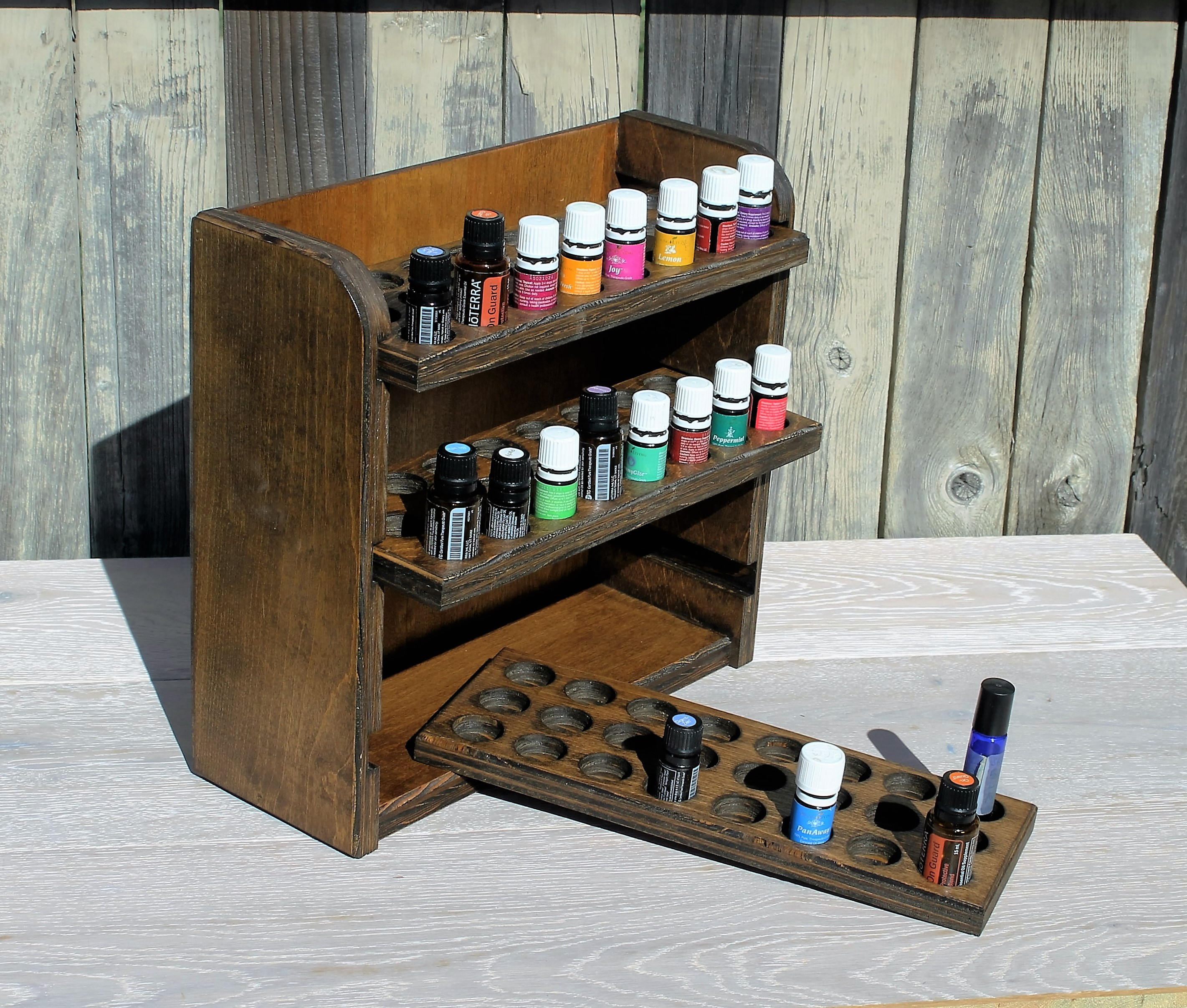 Essential oil storage display