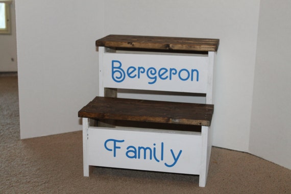 Farmhouse Step stool// Step stool// youth stool// personalized stool//kids step stool// kitchen stool