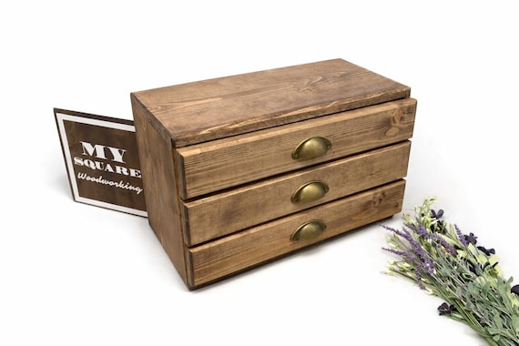 Handcrafted Pine Essential Oil Storage Chest – 150 Bottle Rustic Cabinet