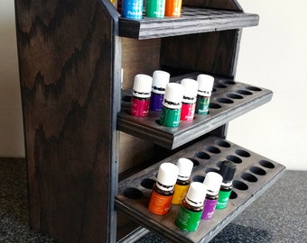 72-Bottle Essential Oil Storage Shelf | Removable Trays