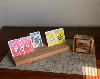 Game card holder | Phase 10 rack | playing cards stand | Uno card holder