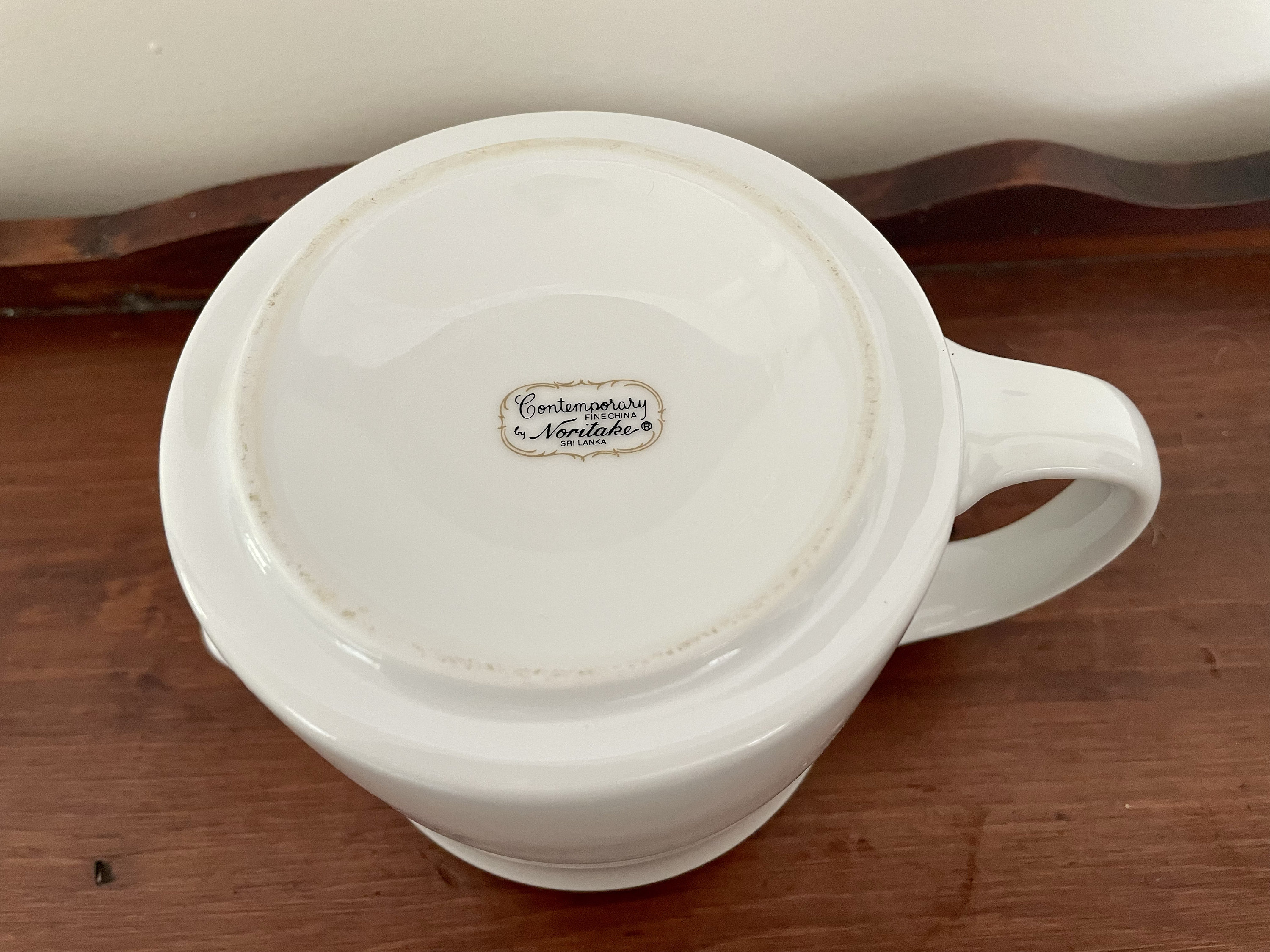 Vintage White Teapot/ Small White Teapot/ Contemporary Fine China by