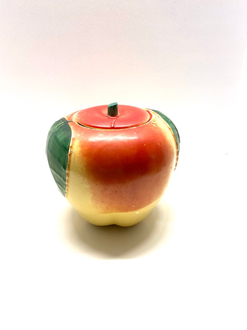 Vintage Blushing Apple Hull Pottery Cookie Jar Etsy