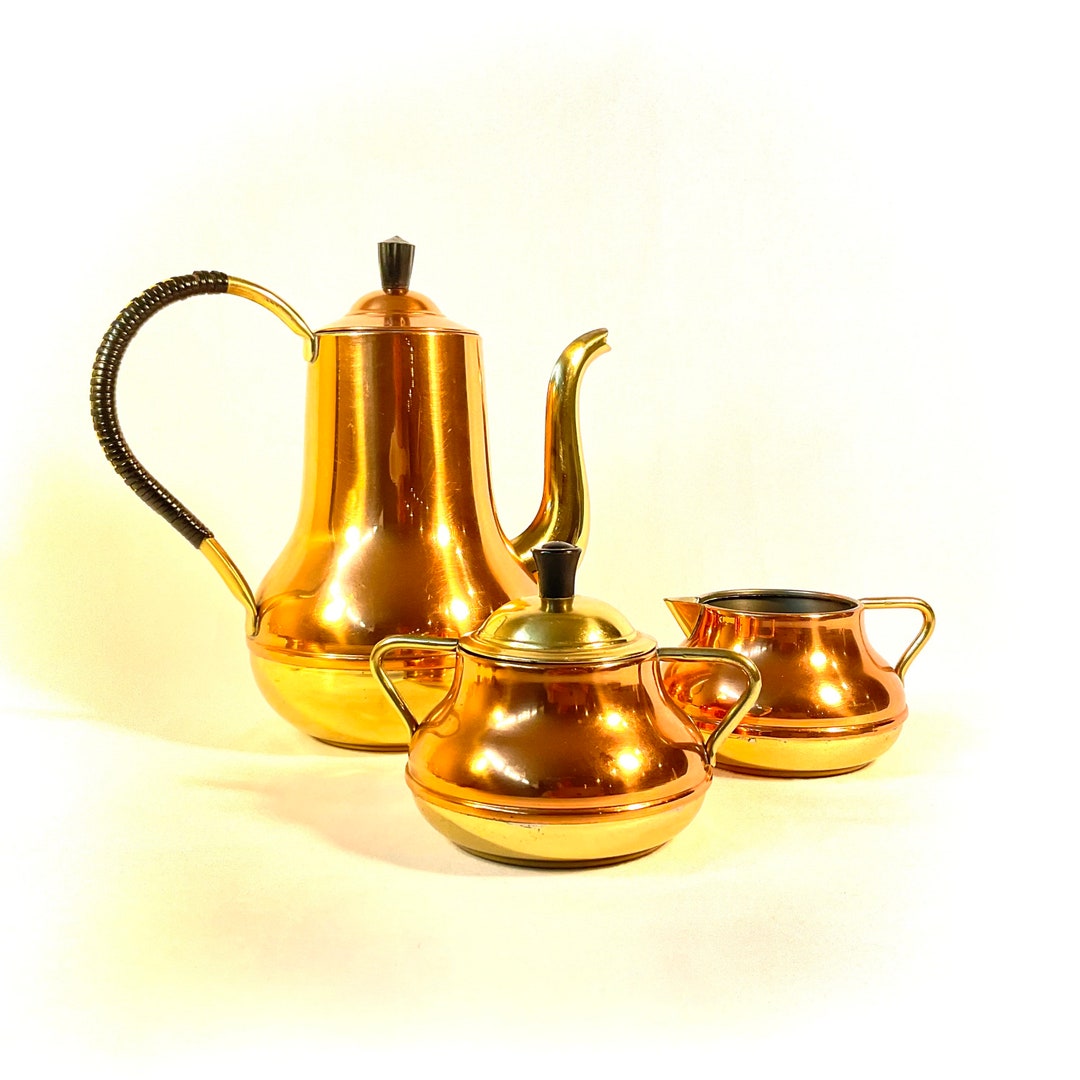 Vintage Copper Tea Set Made in Holland - Etsy