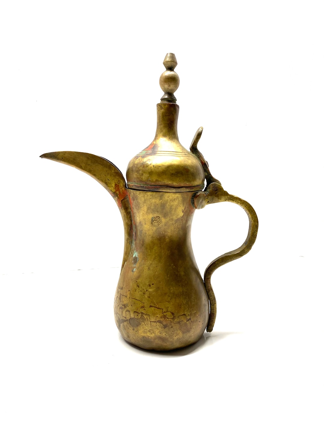 Antique Brass Dallah Turkish Coffee Pot Etsy