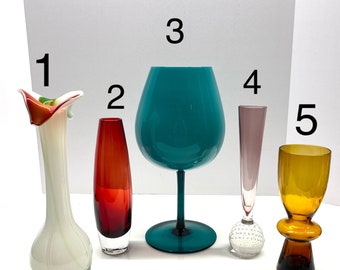 MCM Skandinavische Murano Vintage mundgeblasene Glas Kollektion