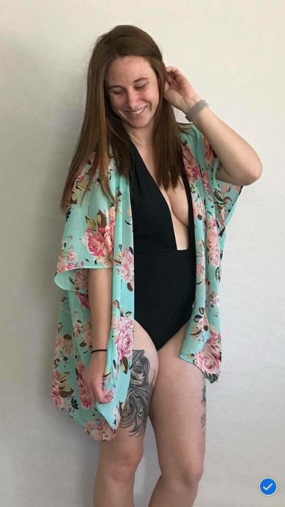 floral swimsuit cover up