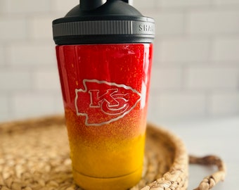 Kansas City/Chiefs/NFL/Shaker Flasche/Fitnessraum/ Workout