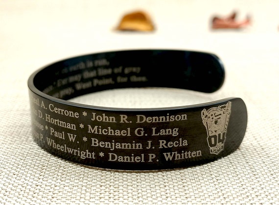 Veteran Bracelet / Gift for Soldier / Remember the Fallen / KIA Bracelet / Memorial  Bracelet / Custom Engraved / Marine Corps / USMC / Army - Etsy