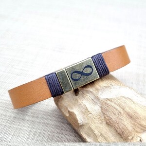 Personalized Leather Memorial Bracelet - Remembrance Gift