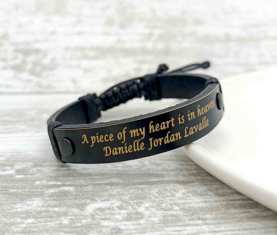 Sterling Silver Engraved Memorial Bracelet With Prints - The Perfect  Keepsake Gift