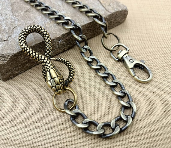 Men's Snake Hook Biker Wallet Chain