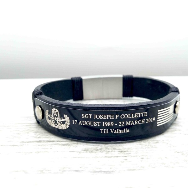 Military Remembrance Bracelet - Etsy UK