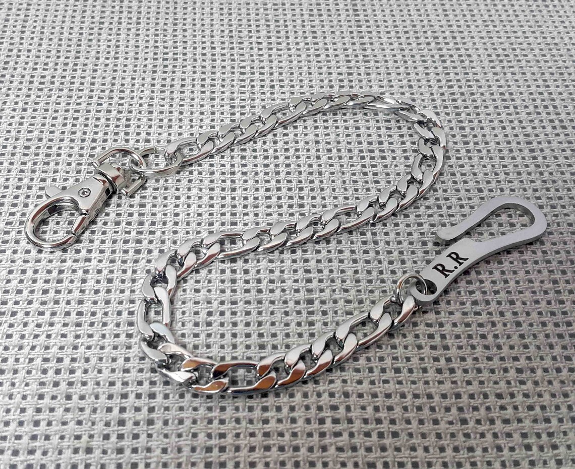Stainless Steel Wallet Chain Stainless Steel Hook Mens or Etsy