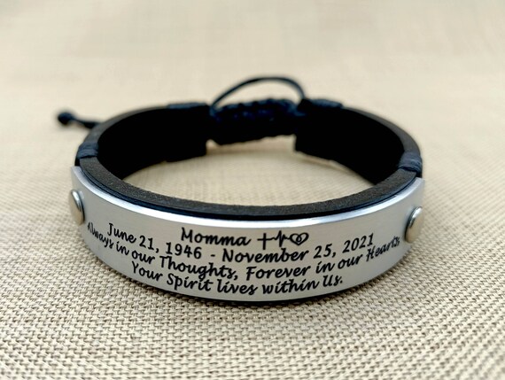 Memorial bracelet for loss on sale of father
