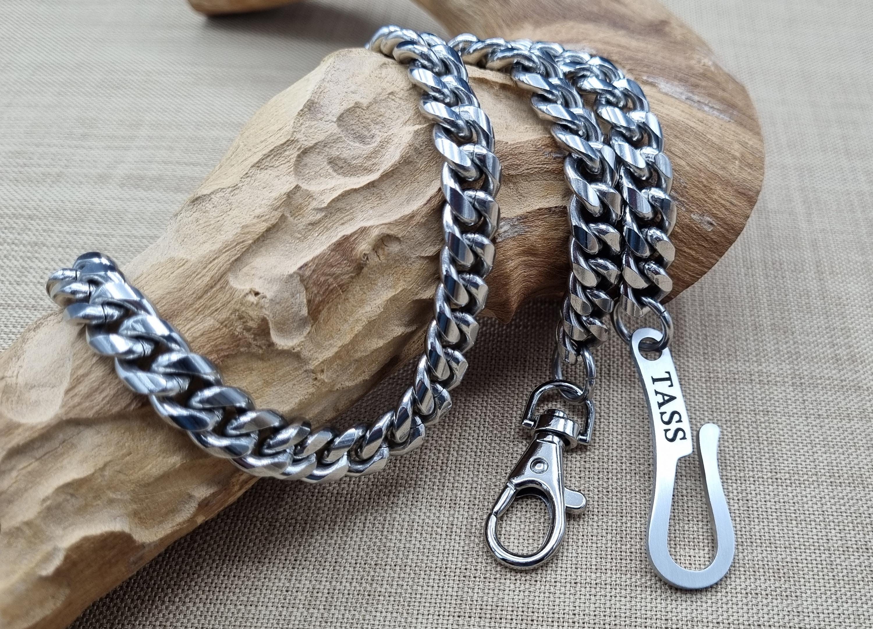 Stainless Steel Wallet Chain with Hook - Unisex Jeans Chain