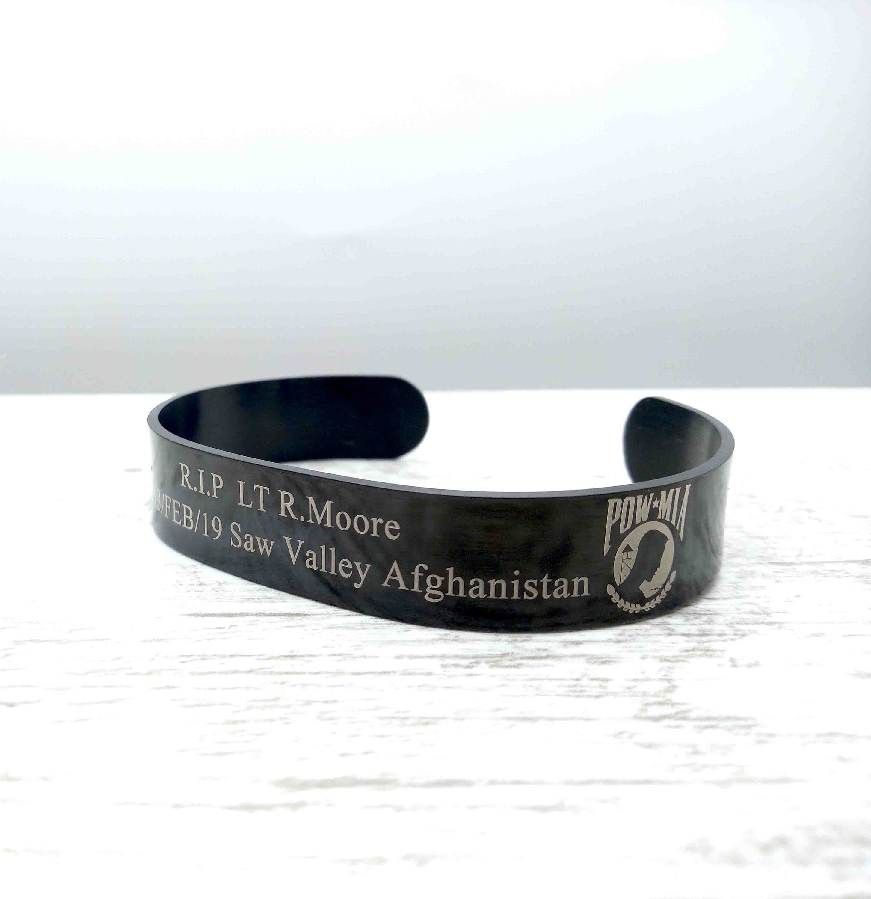Cw4 R Christian H Mccoy Memorial Bracelet Kia Bracelet Black - Etsy  Australia