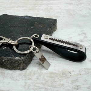 Personalized Baby Loss Leather Keychain, Stillbirth Gift, Heartbeat + QR Code Keychain, EKG Ultrasound Keychain, Forever in Our Hearts