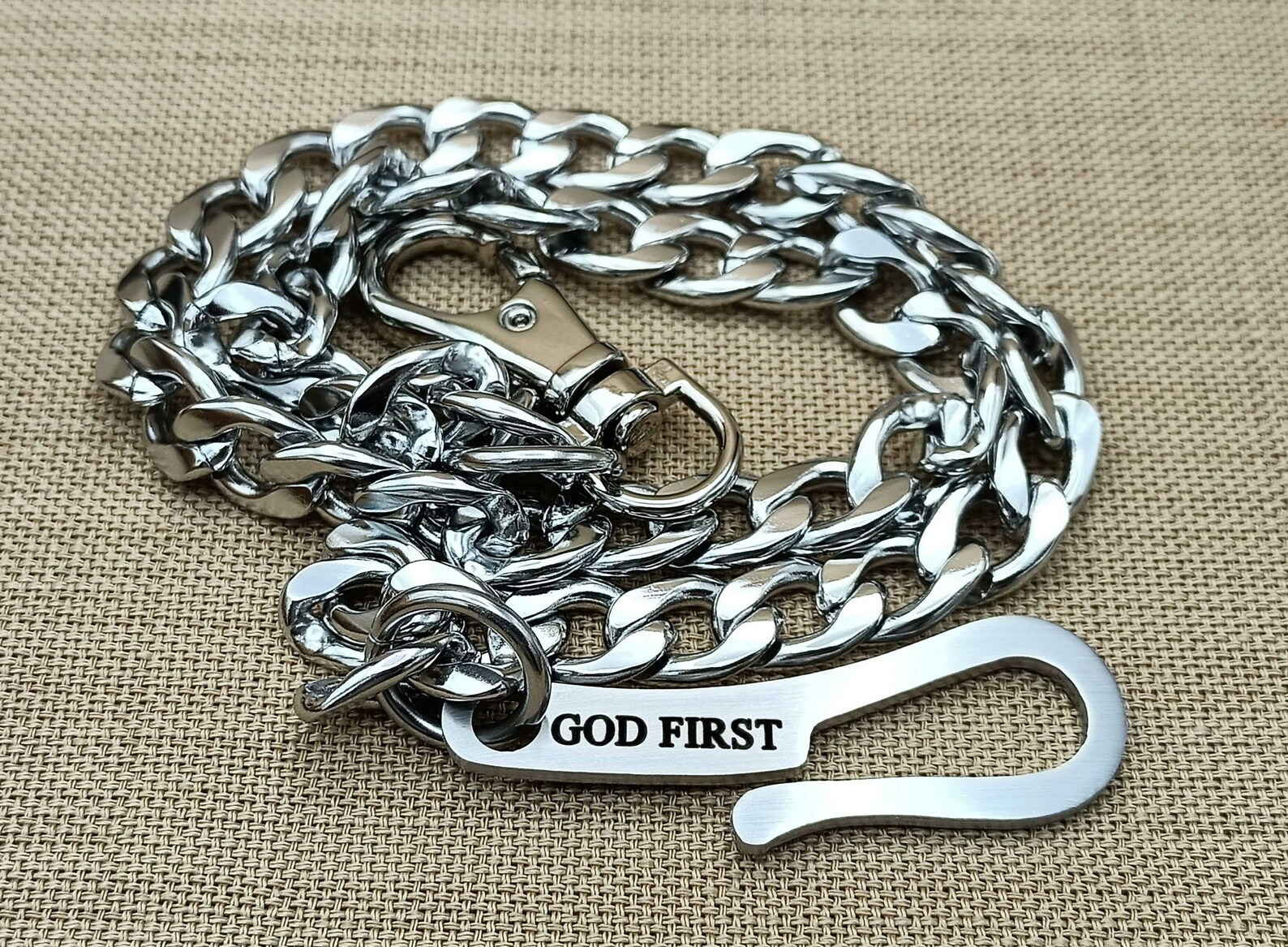 Stainless Steel Wallet Chain Stainless Steel Hook Mens or Etsy