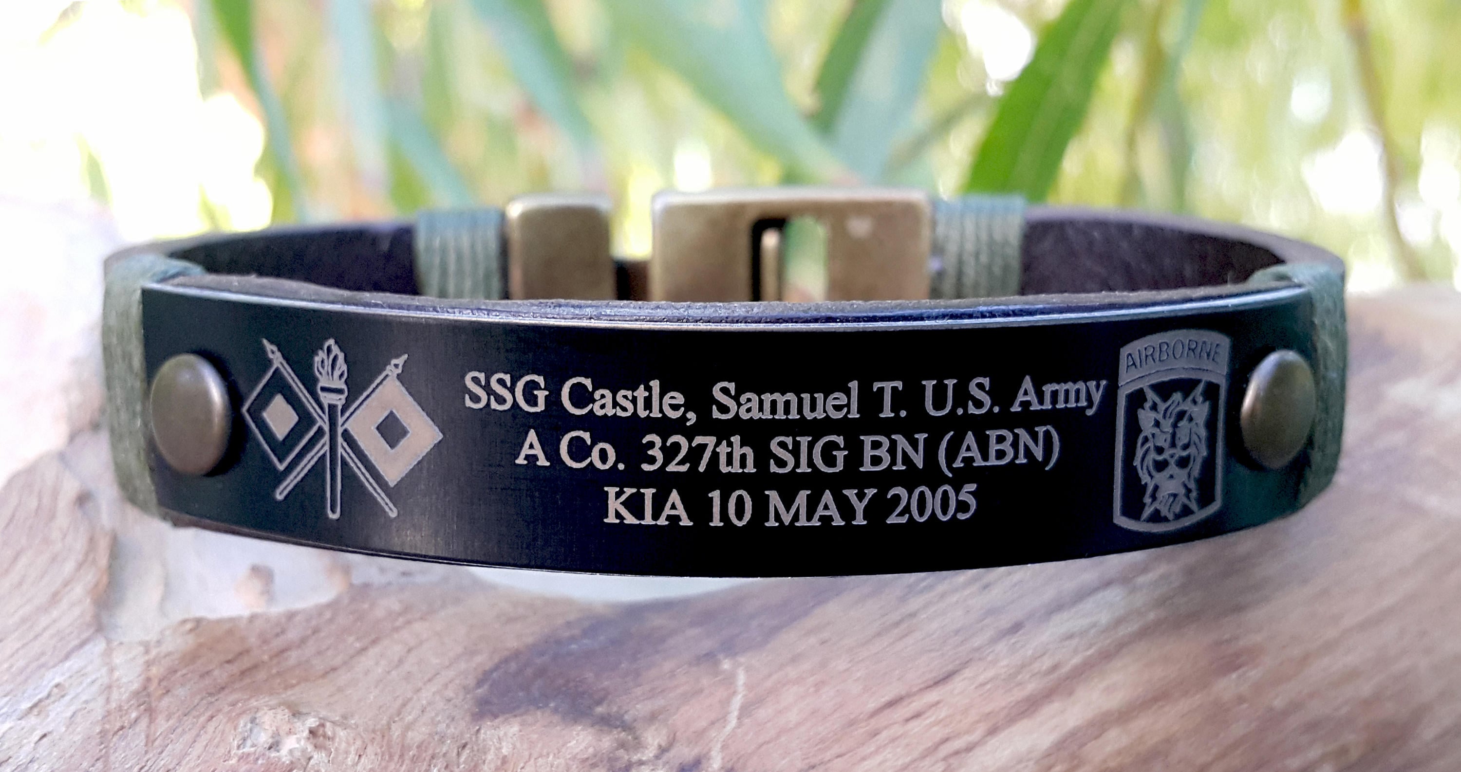 Custom Military Bracelet KIA Bracelet Remembrance Army Etsy