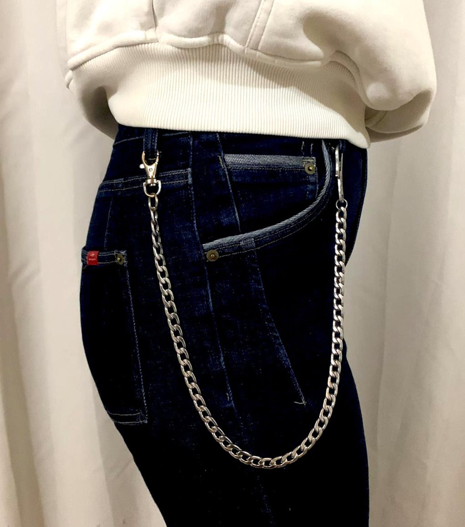 Stainless Steel Wallet Chain Stainless Steel Hook Mens or Etsy