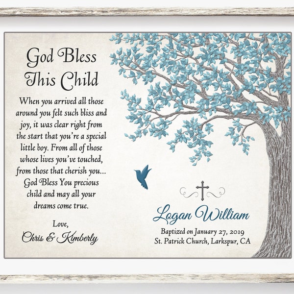 Personalized Baptism Gift - Christening Gift - Baptism Gift Boy - Boy Christening Gift